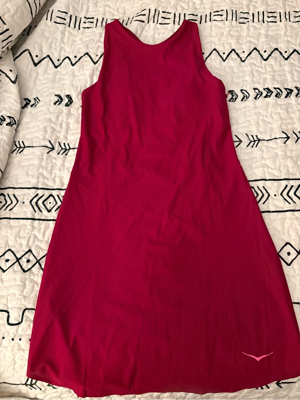 Hoka One One Sleeveless A-Line Dress in Magenta